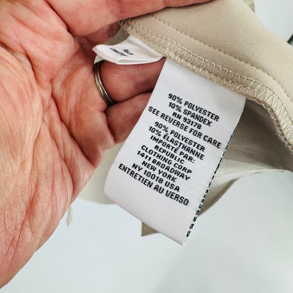 Magaschoni Long Coat Women’s Size L Beige Tan Open Front Minimalist Jacket - Picture 9 of 11